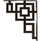 Ekena Millwork Eris Wrought Iron Bracket, (Triple center brace), Antiqued Warm Silver 2"W x 12"D x 15"H BKTM02X12X15TERAWS - alternate 7